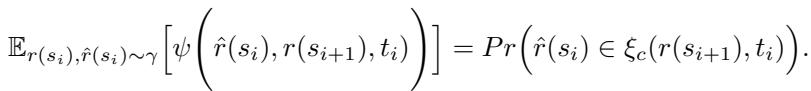 Equation for estimating the probability of reachability via sampling.