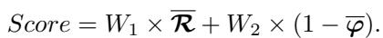 Final Score equation.