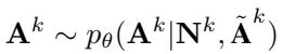 Equation 6: The probability distribution for generating the target actions at step k.