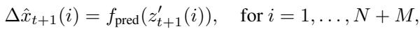 Equation 6: The motion prediction decoder.