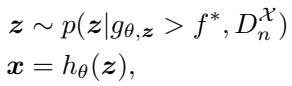 Equation for latent sampling with deterministic decoding