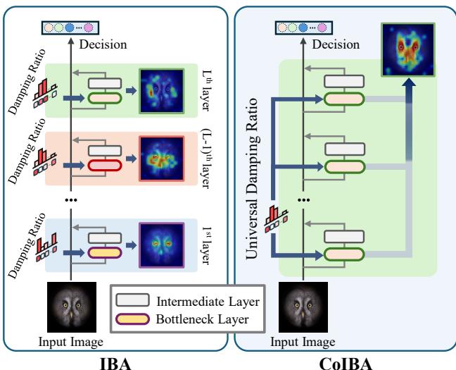 Comparison between IBA and CoIBA architectures.