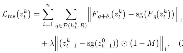 Equation for Motion Supervision Loss.