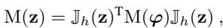 Equation 7: The Pullback Metric definition.