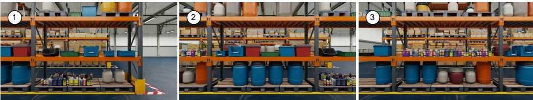 Examples of failure cases due to object detection and counting errors.