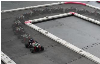 Figure 6: The miniature racing platform used for hardware validation.