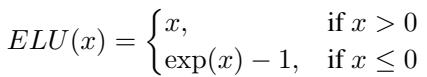 ELU 激活函数