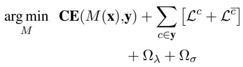 The complete minimization objective function.