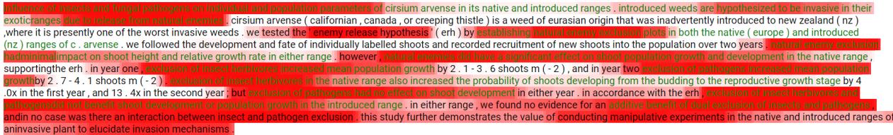Example of green highlighted text showing ground-truth annotations.