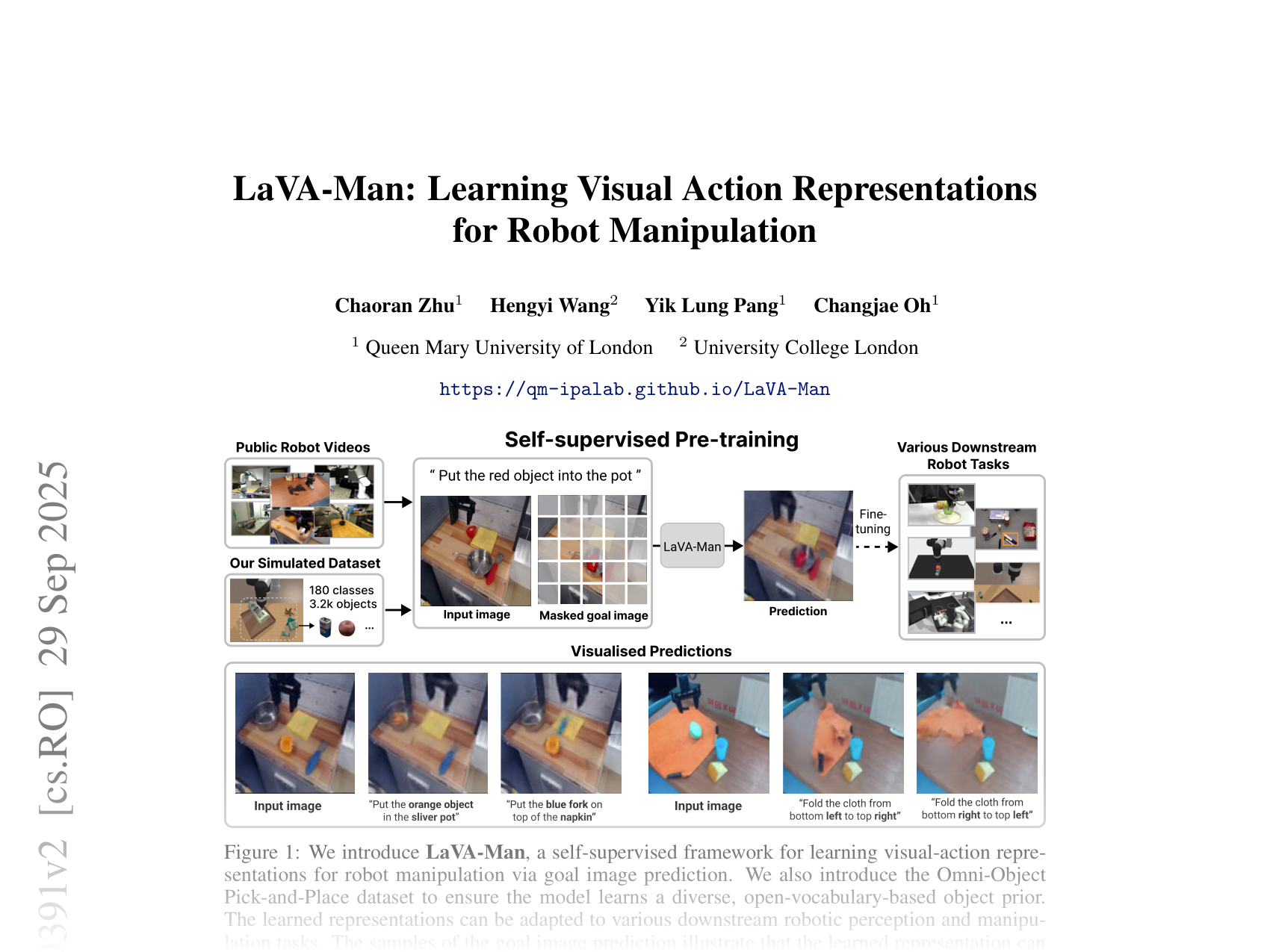 [LaVA-Man: Learning Visual Action Representations for Robot Manipulation 🔗](https://arxiv.org/abs/2508.19391)