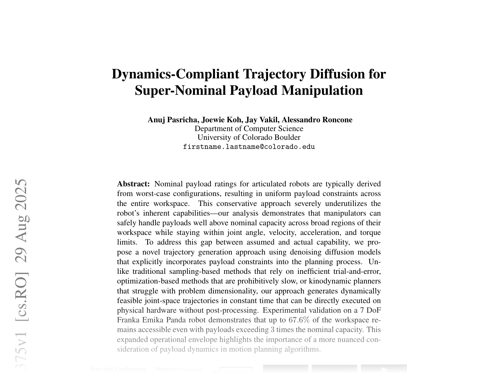 [Dynamics-Compliant Trajectory Diffusion for Super-Nominal Payload Manipulation 🔗](https://arxiv.org/abs/2508.21375)
