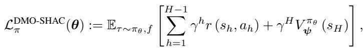 Equation 7: DMO-SHAC Loss Function.