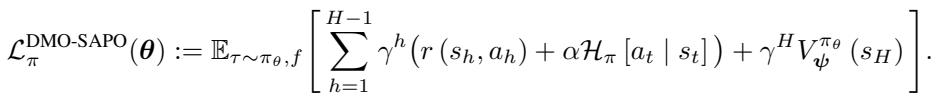 Equation 8: DMO-SAPO Loss Function.