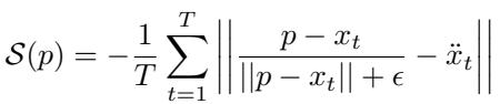 Equation for Directional Consistency Score.