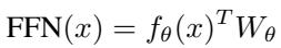 Equation for FFN layer calculation