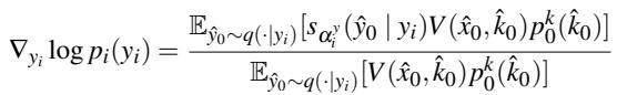 Equation 9: The Monte Carlo estimator for the joint score.