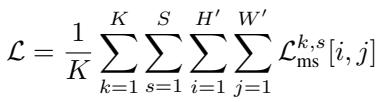 Equation 1: The Multi-Scale Loss Function