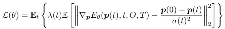 Equation 1: Loss function for Denoising Score Matching