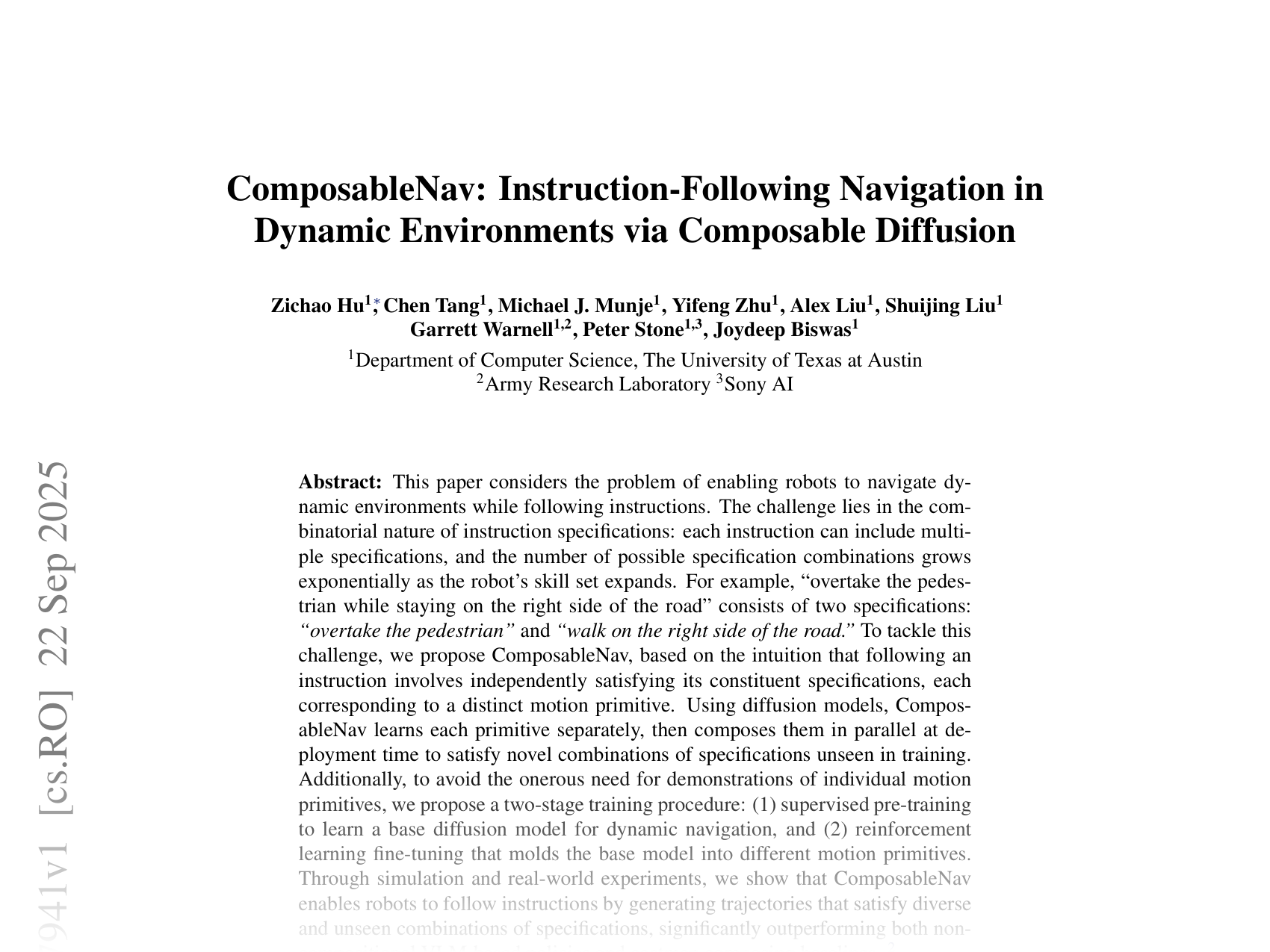 [ComposableNav: Instruction-Following Navigation in Dynamic Environments via Composable Diffusion 🔗](https://arxiv.org/abs/2509.17941)