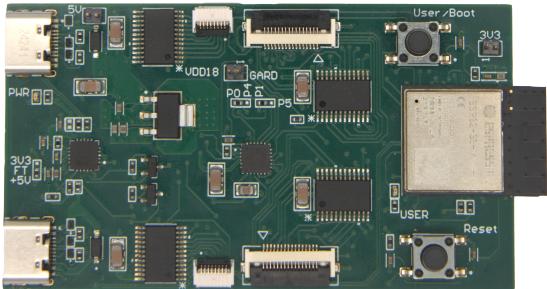 Custom readout PCB used by DexSkin.