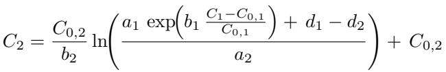Equation for sensor transfer calibration.