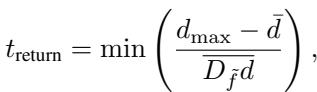Equation for calculating t_return