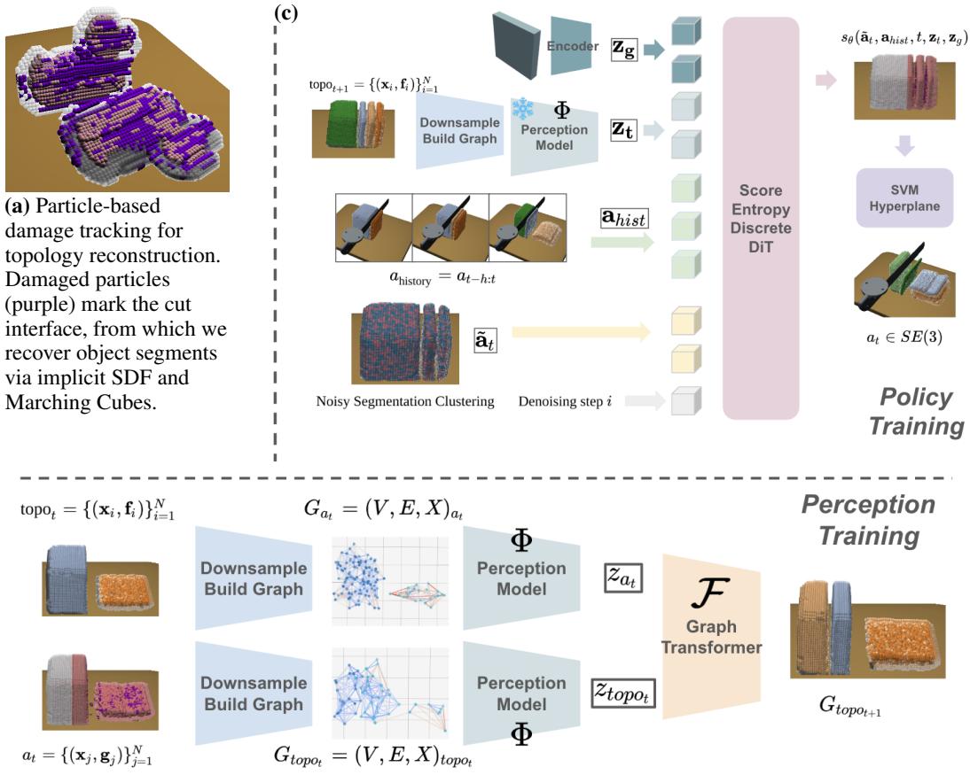 融入动力学的感知和离散扩散策略示意图。