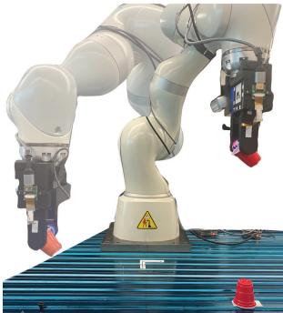 Step 1: Picking up cup