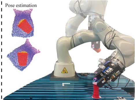 Step 3: Stacking cup through pose estimation