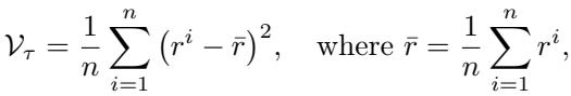 根据奖励方差计算任务价值的方程。