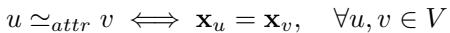 Equation for attribute equivalence