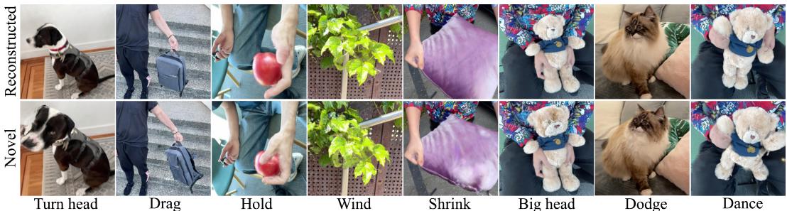 Figure 5: Novel Poses from Motion Graph Manipulation.