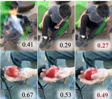 Figure 7: Novel view rendering on iPhone with best LPIPS in red.