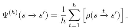 The state occupancy distribution equation.