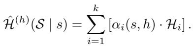 Approximated entropy calculation for the mixture model.
