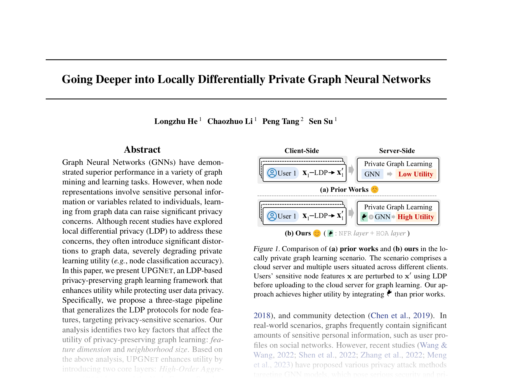 [Going Deeper into Locally Differentially Private Graph Neural Networks 🔗](https://openreview.net/pdf?id=2aKHuXdr7Q)