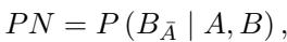 Equation defining Probability of Necessity.