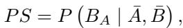 Equation defining Probability of Sufficiency.