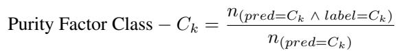 Equation for Purity Factor