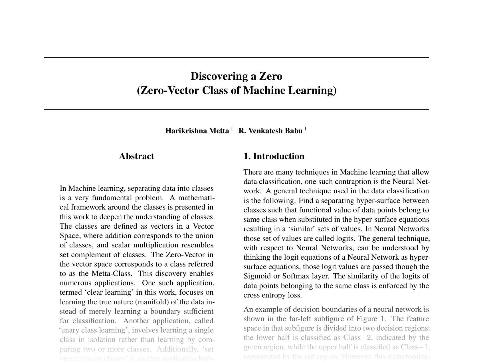 [Discovering a Zero (Zero-Vector Class of Machine Learning) 🔗](https://openreview.net/pdf?id=u3n5wuRGTa)