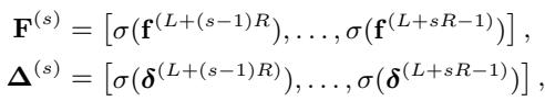 Equation for non-linearity between blocks