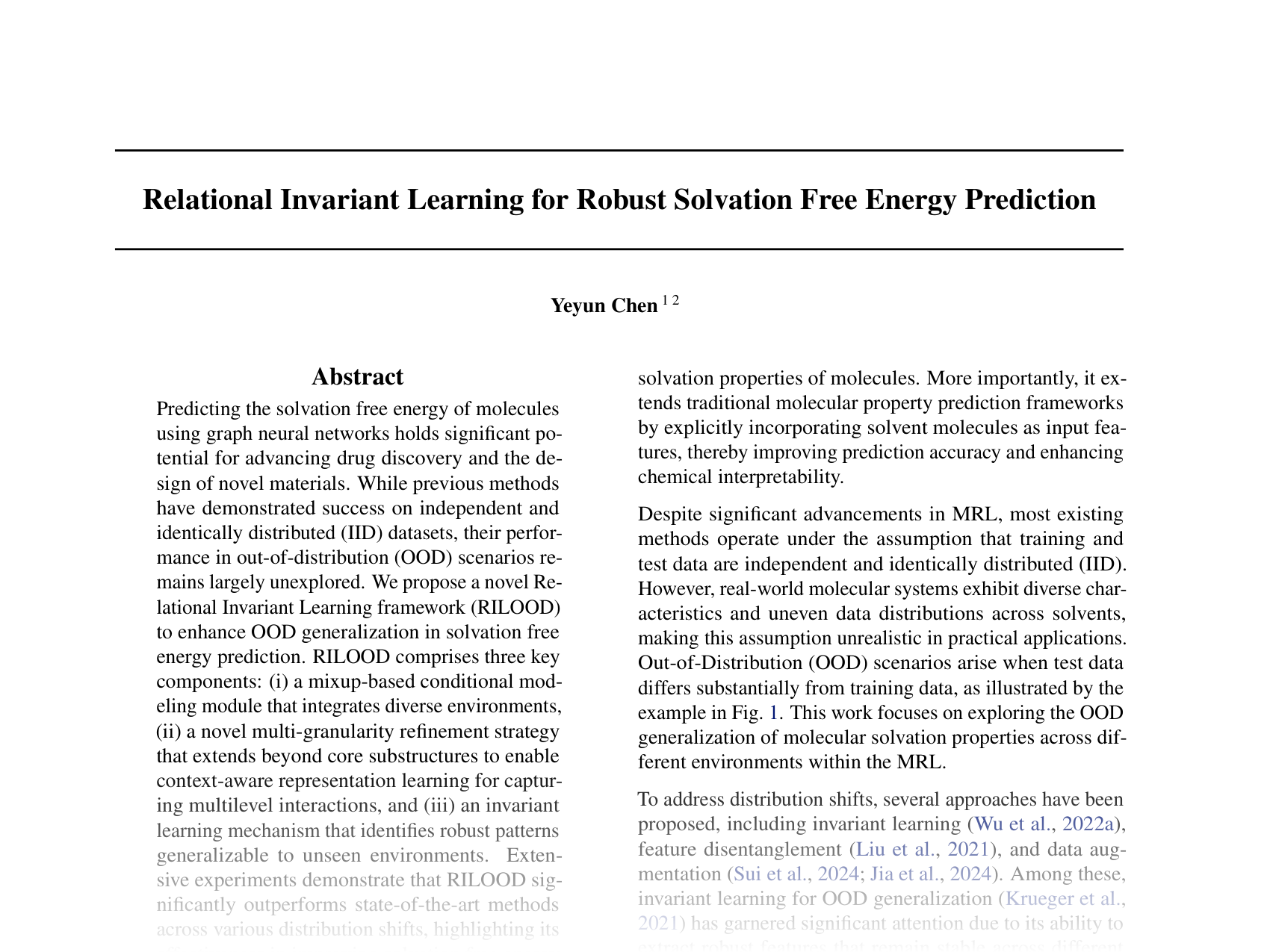 [Relational Invariant Learning for Robust Solvation Free Energy Prediction 🔗](https://openreview.net/pdf?id=xVBfdltHST)