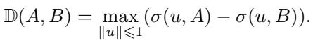 Calculating Hausdorff distance via support functions.