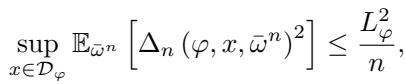 The main theorem showing the squared error bound for nonsmooth subdifferentials is proportional to 1/n.