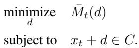 The convex subproblem minimization.