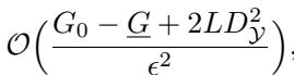 The complexity bound for EGDA in the constrained NC-NC setting.