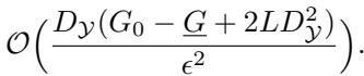 The complexity bound for EGDA in the constrained NC-C setting for the primal function φ.