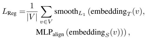 Equation for Node-Level distillation loss.