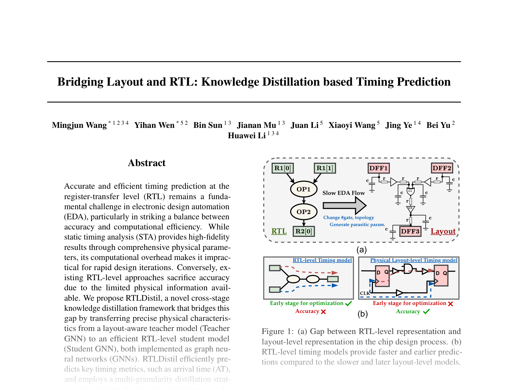 [Bridging Layout and RTL: Knowledge Distillation based Timing Prediction 🔗](https://openreview.net/pdf?id=pWs925fKyK)