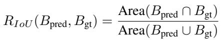 Equation 5: IoU Reward Formula